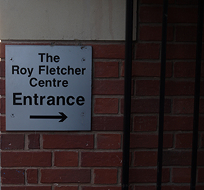 rfc sign at The Roy Fletcher Centre