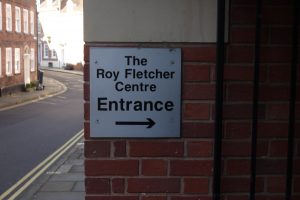 rfc sign at at The Roy Fletcher Centre